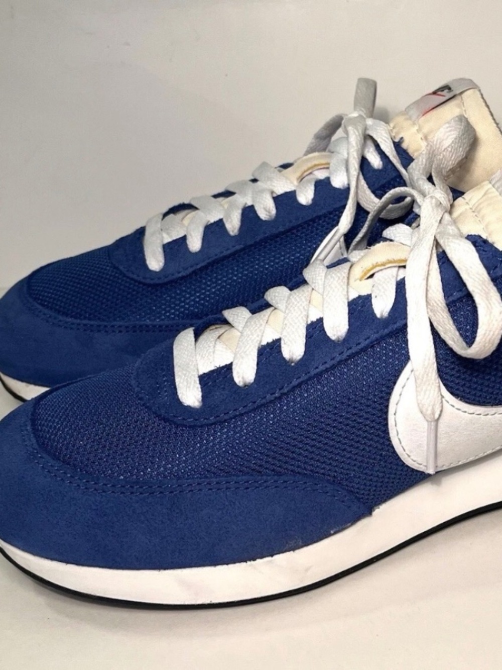 Nike Waffle Trainer 2 Blue White Retro Running Shoes Men 7.5 / Women 9